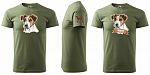 Pánské myslivecké tričko 129 PXT CREATIVE se psem khaki vel. 4XL - Obrázek (7)