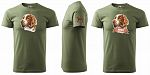 Pánské myslivecké tričko 129 PXT CREATIVE se psem khaki vel. 4XL - Obrázek (17)