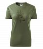 Dámské myslivecké tričko 134 PXT CREATIVE khaki se zvěří černé vel. 2XL - Obrázek (4)