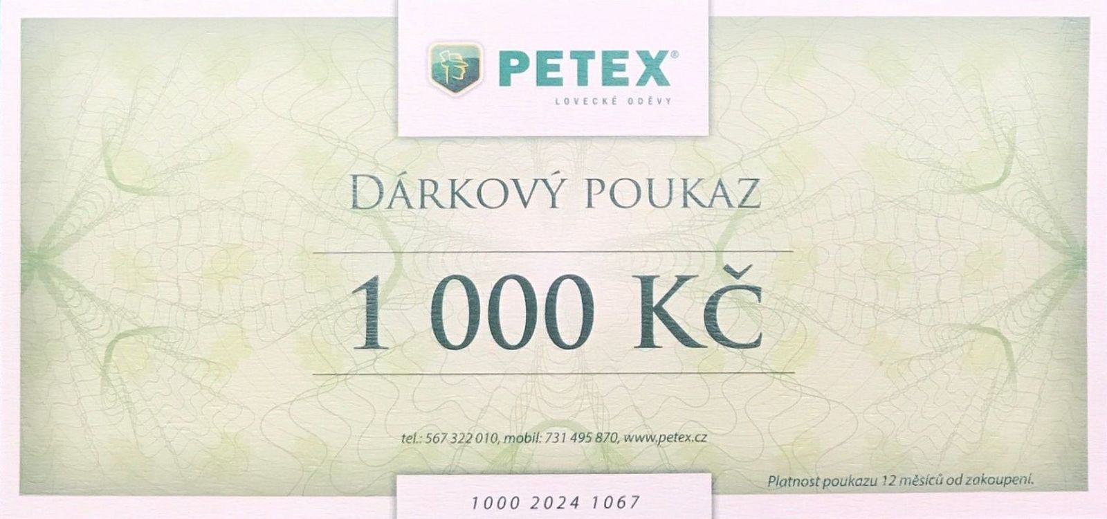 Dárkový poukaz 1000 Kč